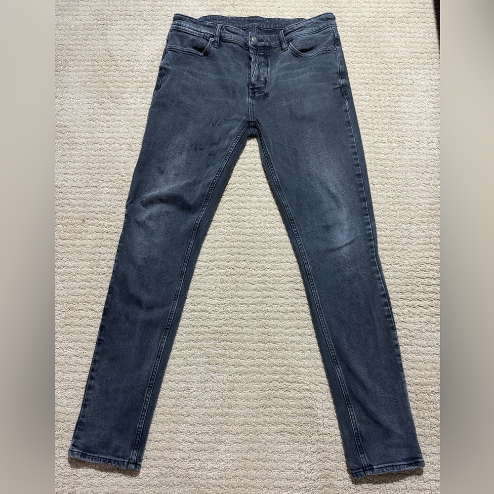 Ksubi Black/Grey skinny jeans, 36/32